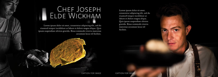 Spread introducing Chef Joseph Elde Wickham