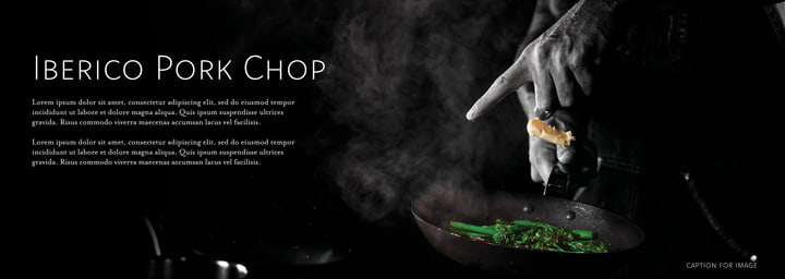 Iberico pork chop spread