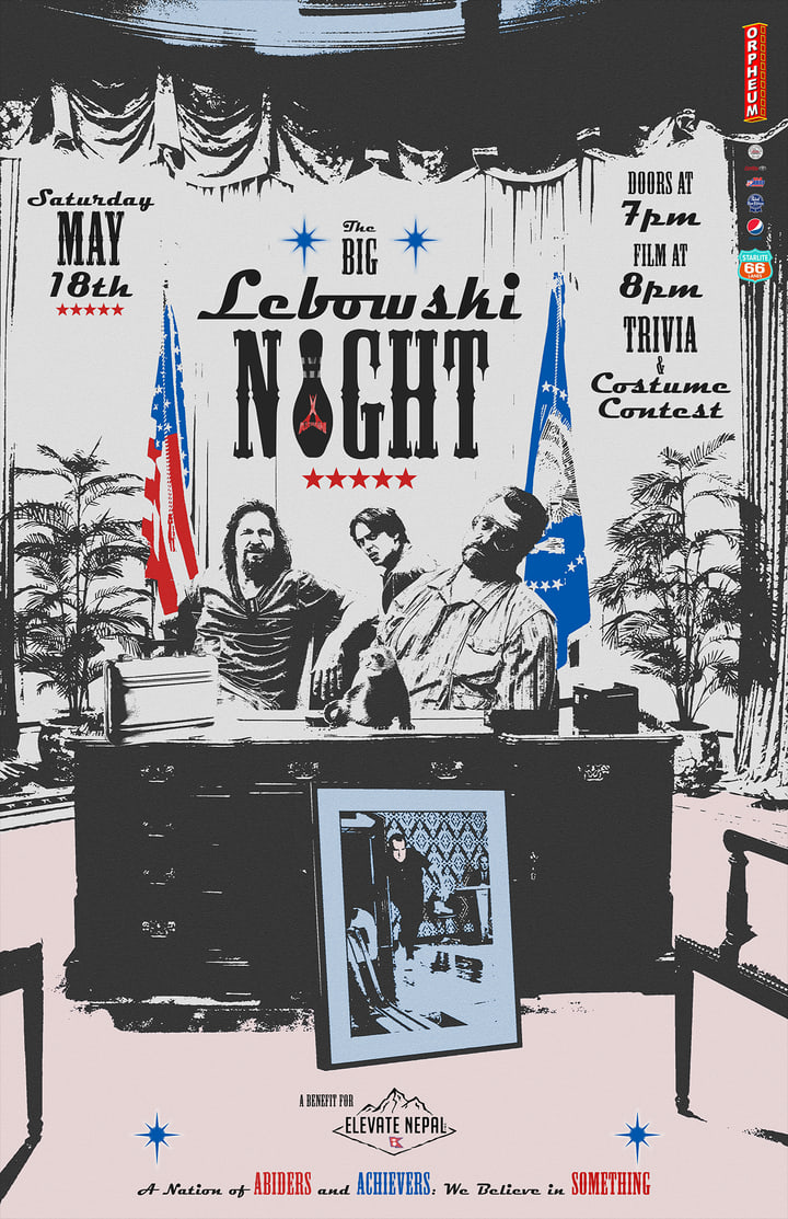 Big Lebowski Night poster