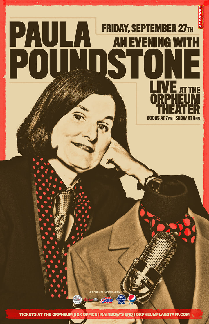 Paula Poundstone poster at the Orpheum Theater
