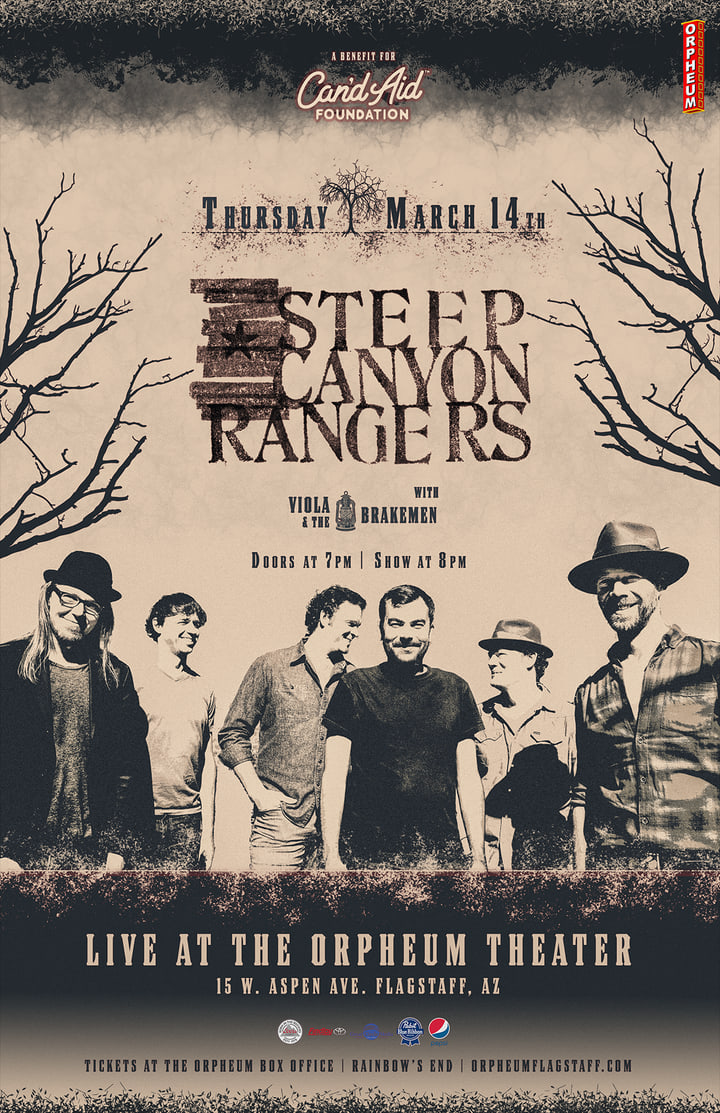 Steep Canyon Rangers poster at the Orpheum Theater