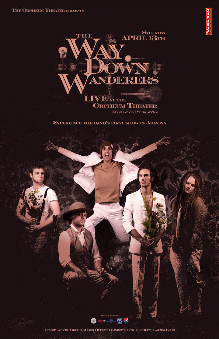 The Way Down Wanderers poster at the Orpheum Theater